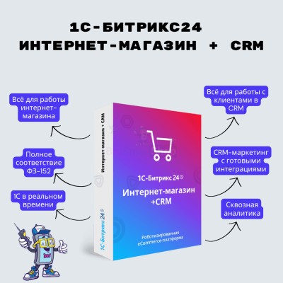 Программа для ЭВМ "1С-Битрикс24". Лицензия Интернет-магазин + CRM (12 мес.) - купить в Аксиньинской